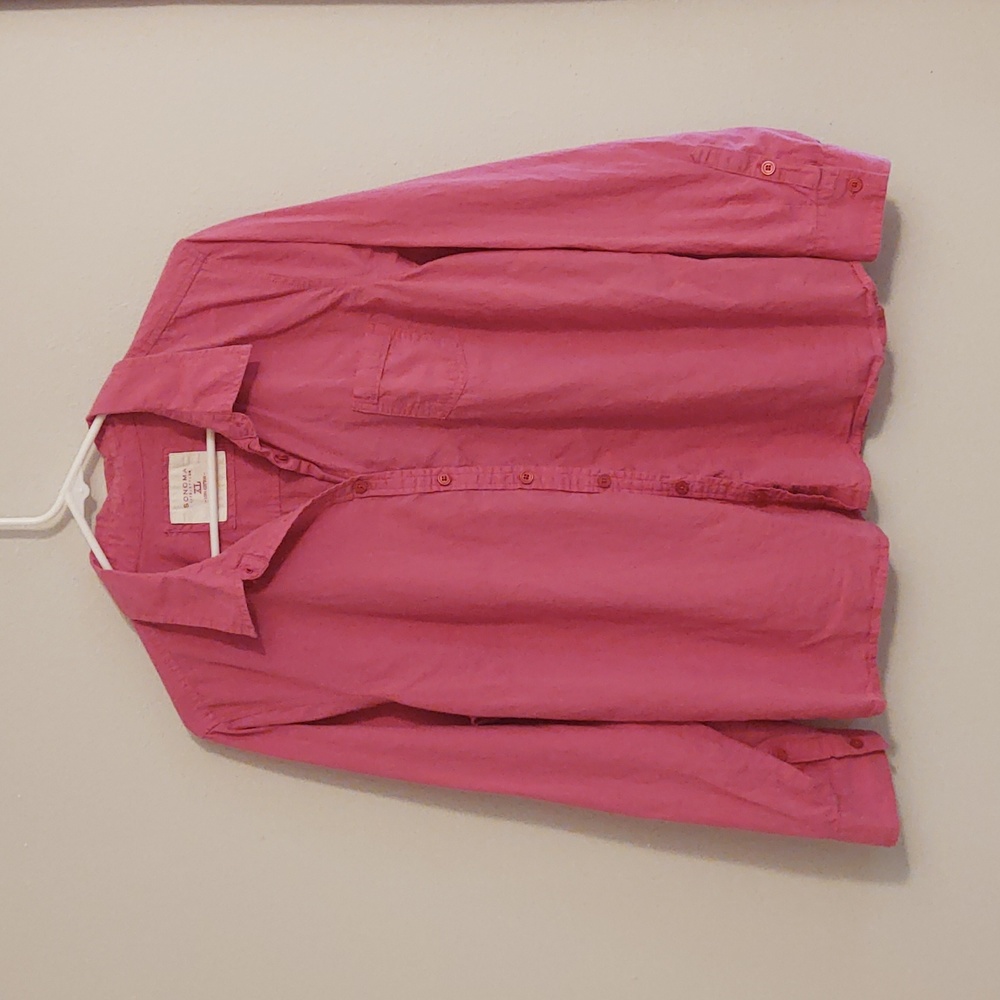 XL Women's Pink Long Sleeve Shirt